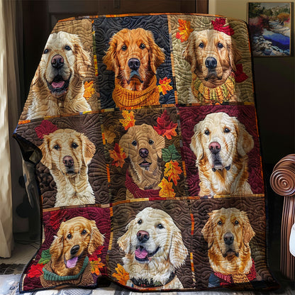 Golden Retriever Season XR3107010CL Quilt