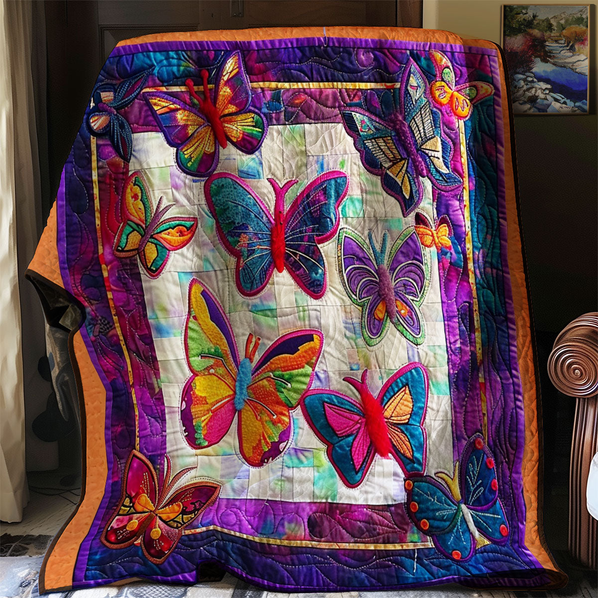 Graceful Butterflies XR3007004CL Quilt