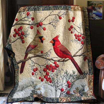 Graceful Cardinal Perch XR0108012CL Quilt