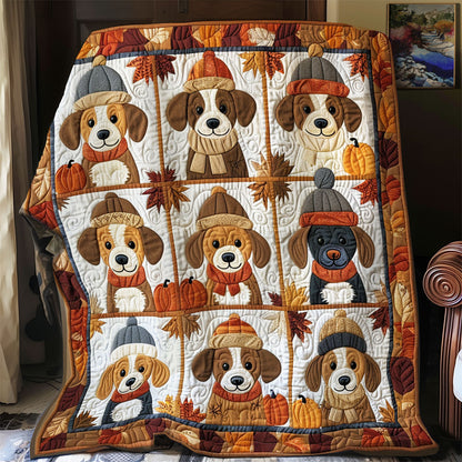 Happy Autumn Beagles XR1908008CL Quilt