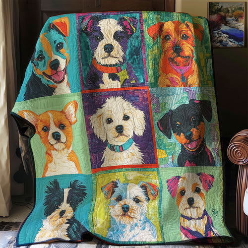 Happy Puppies XR0508045CL Quilt