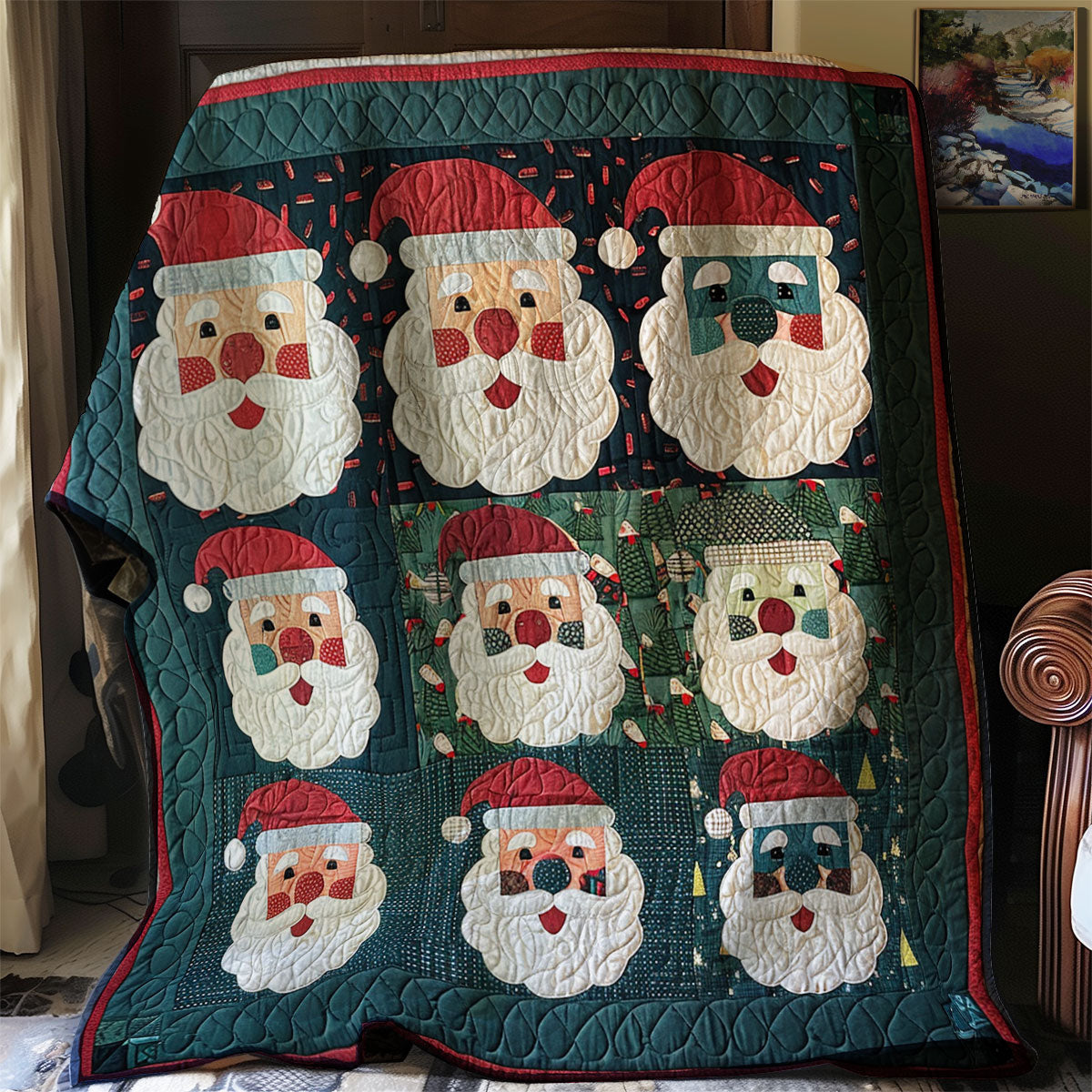 Happy Santa Claus XR0907002CL Quilt