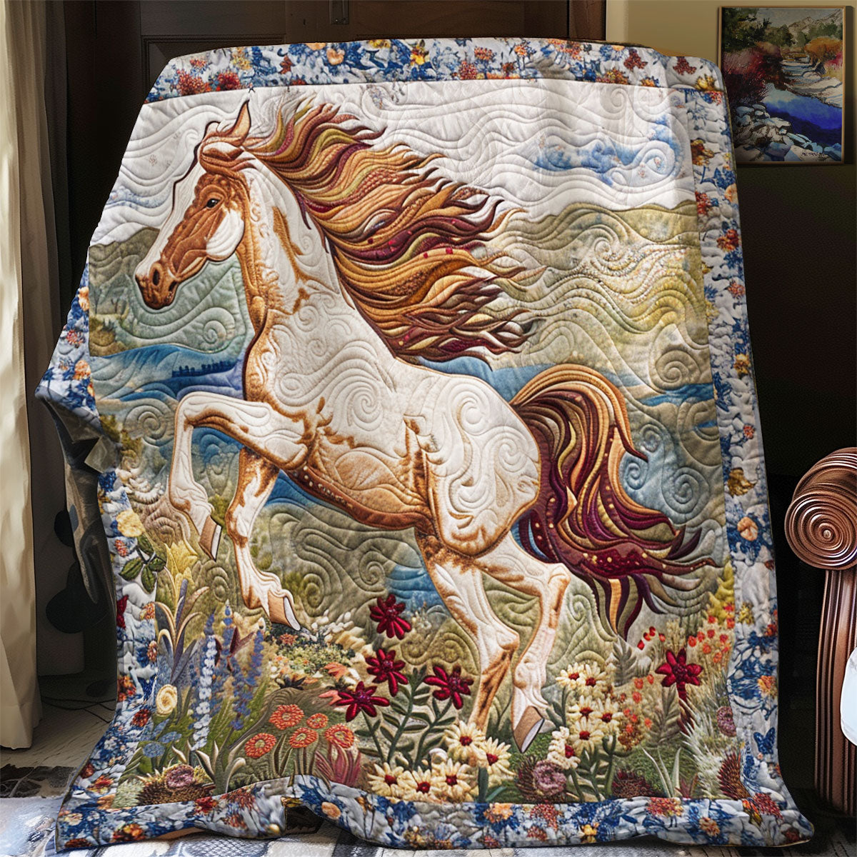 Horse Garden XR0908018CL Quilt