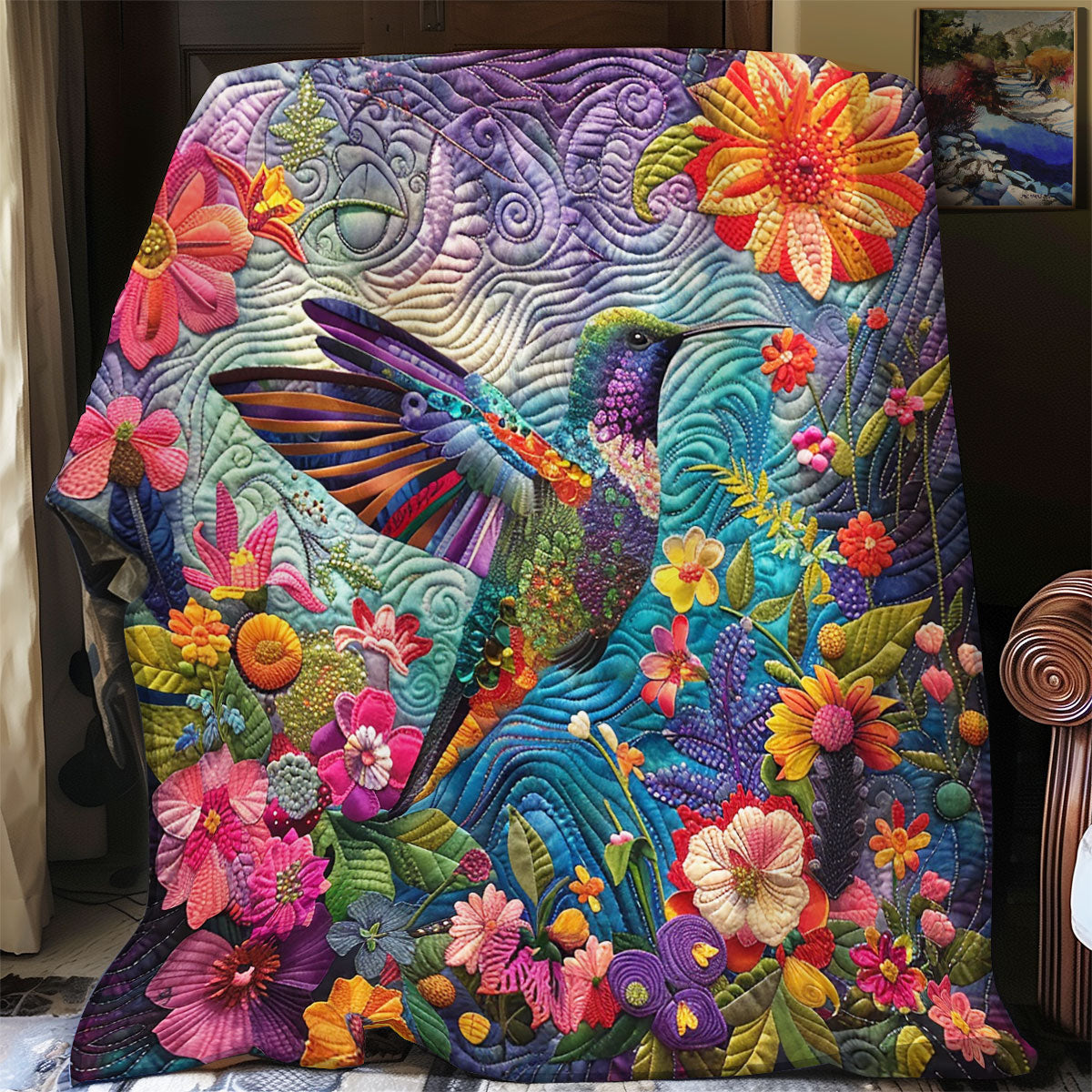 Hummingbird Haven XR1908063CL Quilt