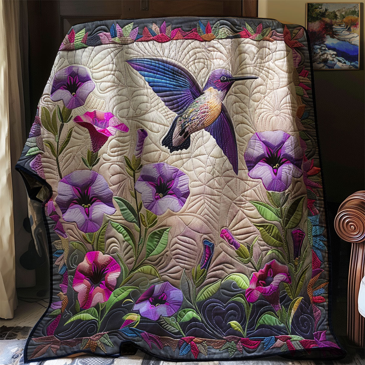 Hummingbird Lovers XR0807010CL Quilt