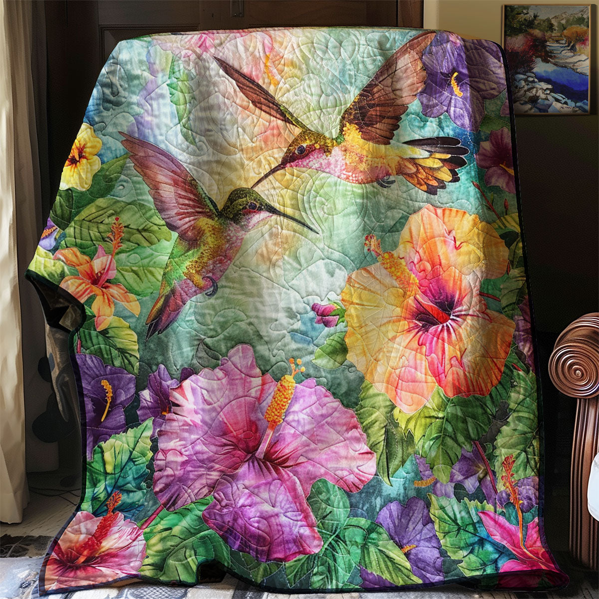 Hummingbird Lovers XR1007016CL Quilt