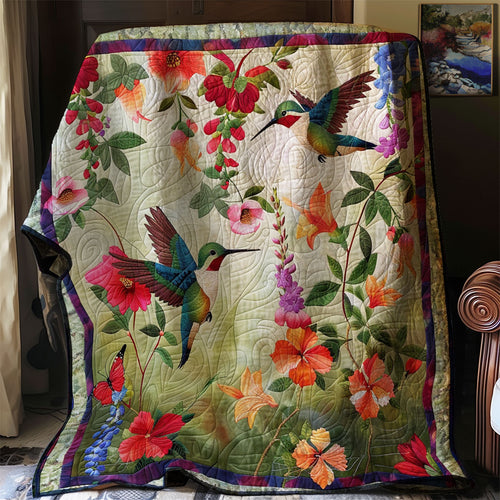 Hummingbirds XR1707004CL Quilt