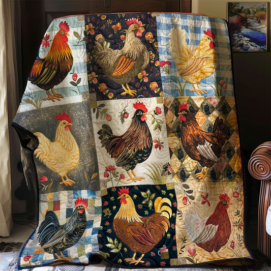 Love Chickens XR2806006CL Quilt