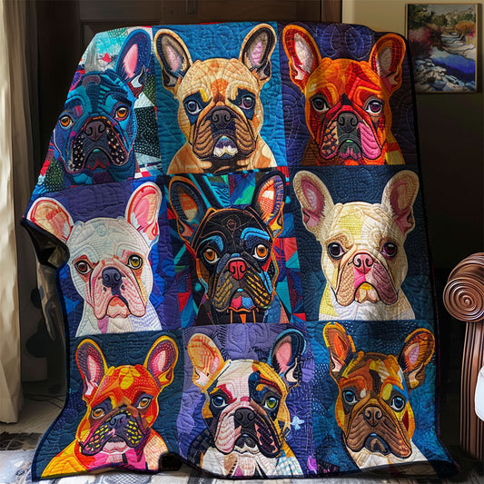 Love French Bulldog XR0807014CL Quilt