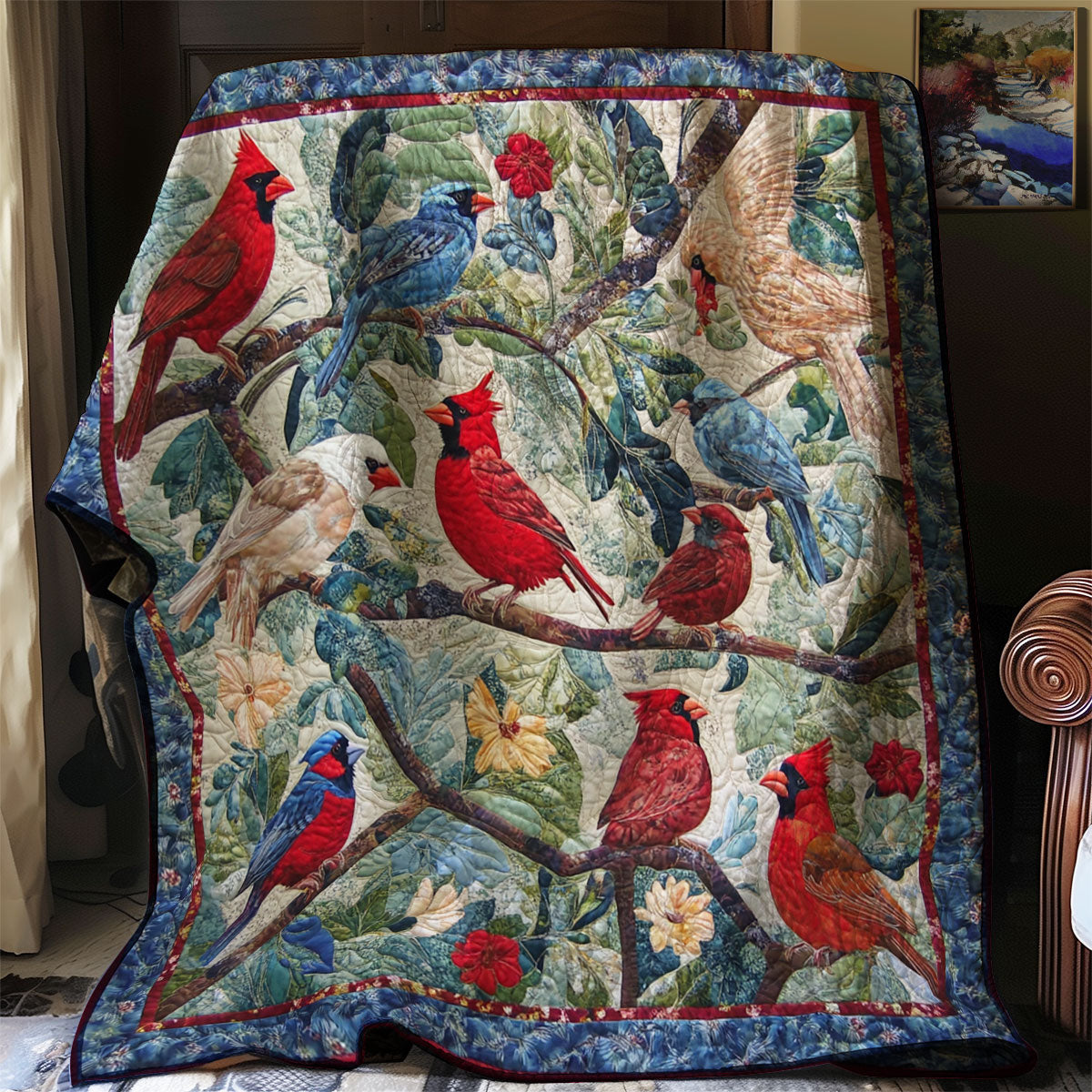 Majestic Cardinal Haven XR0108011CL Quilt