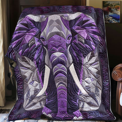 Majestic Purple Elephant XR1008040CL Quilt