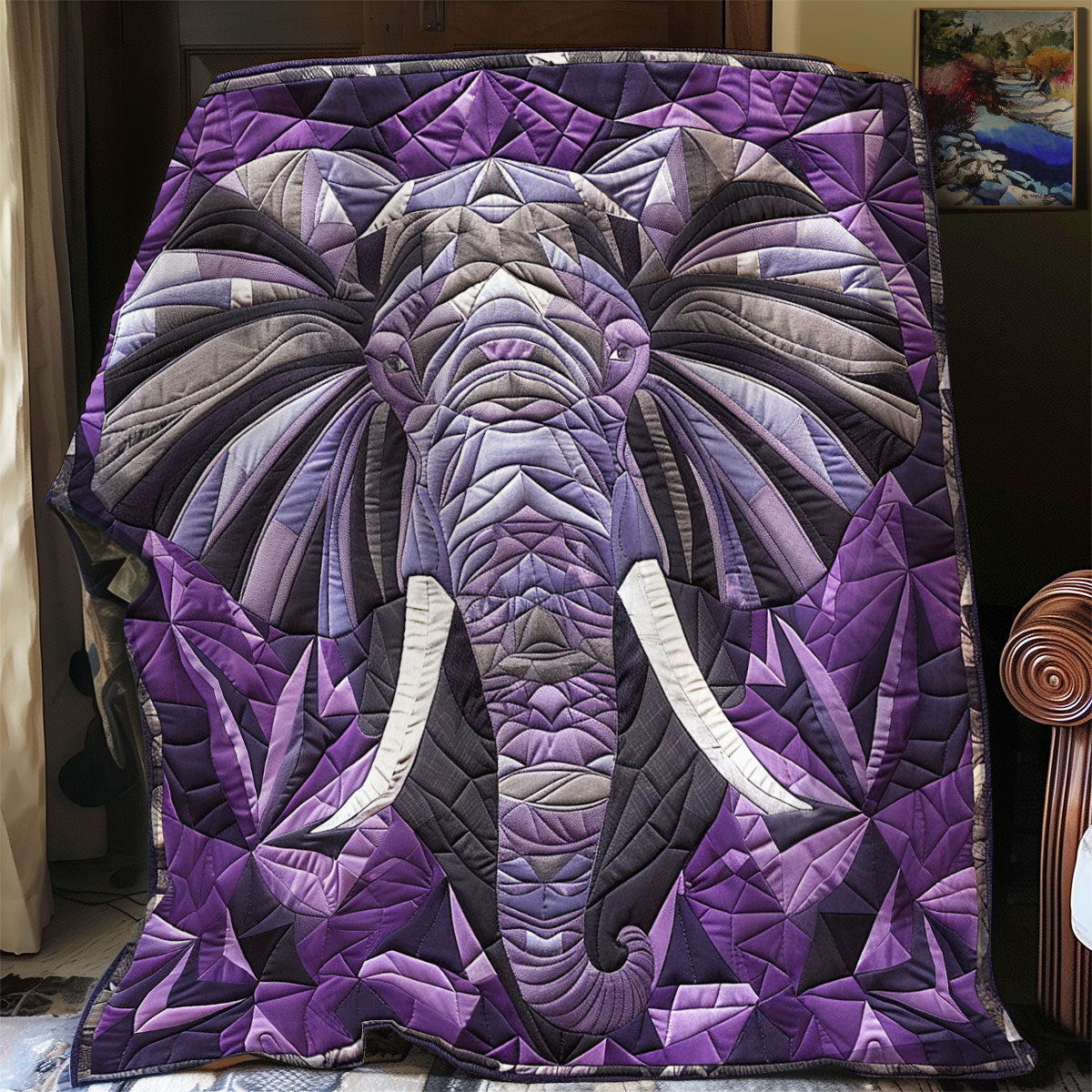 Mysterious Elephant XR1008041CL Quilt