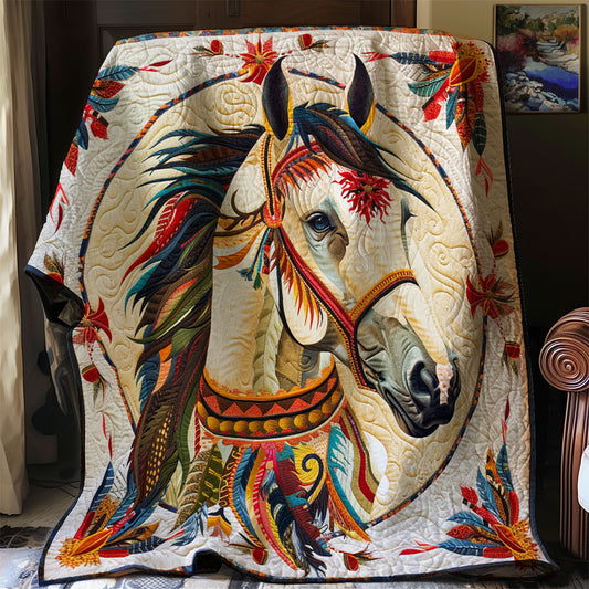 Native American Horse XR0807030CL Quilt