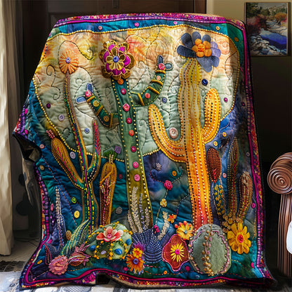 Night Bloom Cacti XR3107026CL Quilt