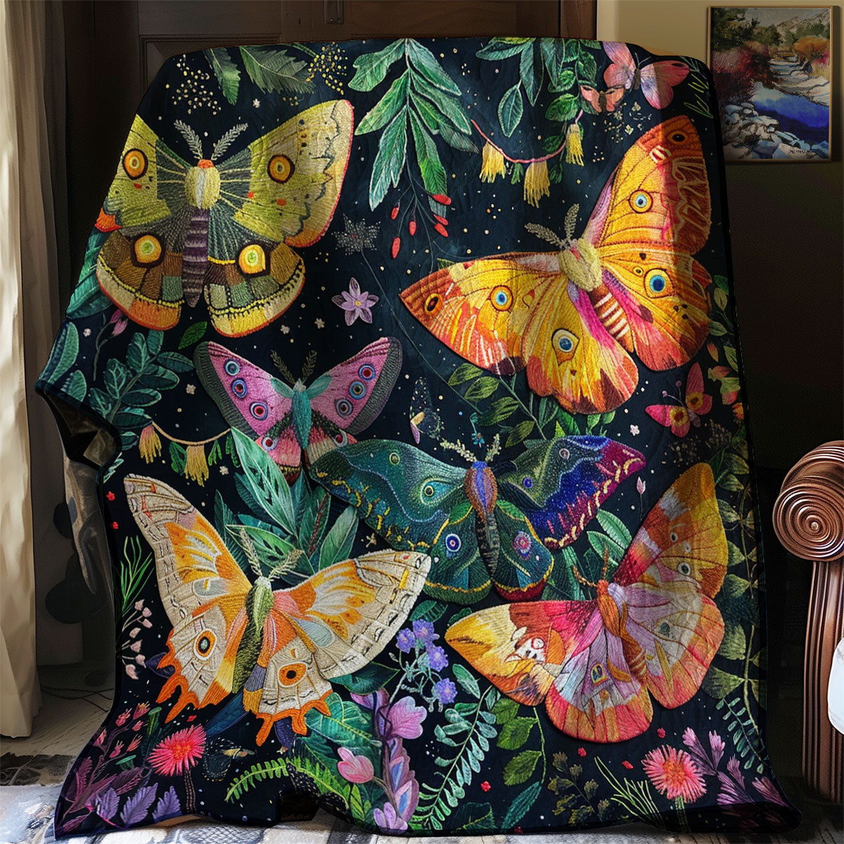 Night Butterflies XR1307002CL Quilt