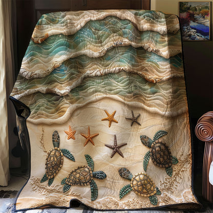 Ocean Journey Turtles XR2707015CL Quilt