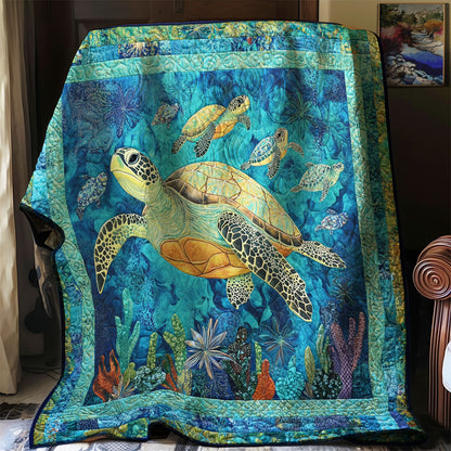 Ocean Turtles XR0608030CL Quilt