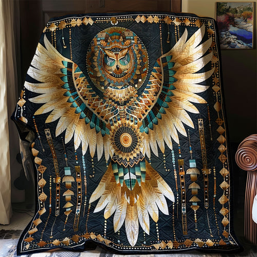 Owl Native American XR2206020CL Quilt