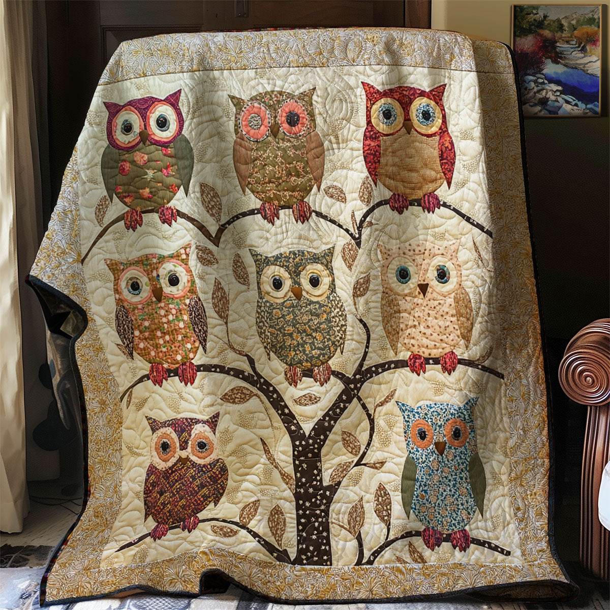 Owl Night XR0108006CL Quilt