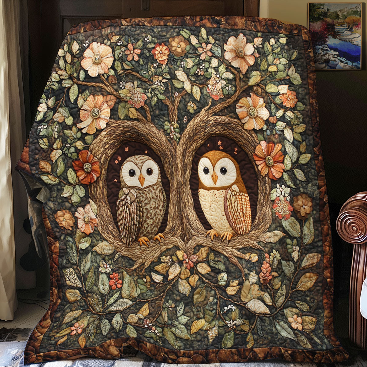 Owl Wood XR0808046CL Quilt