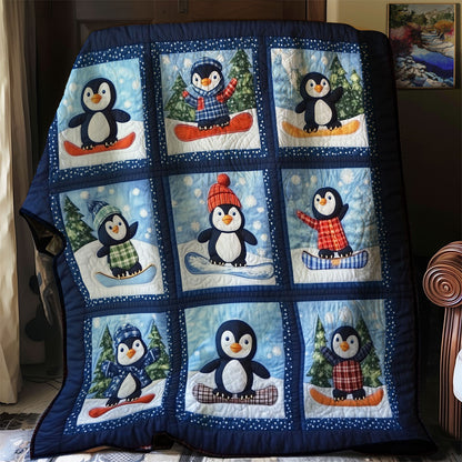 Penguin Skiers XR0508042CL Quilt