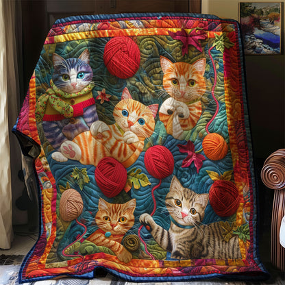 Playful Kitties XR2507003Cl Quilt