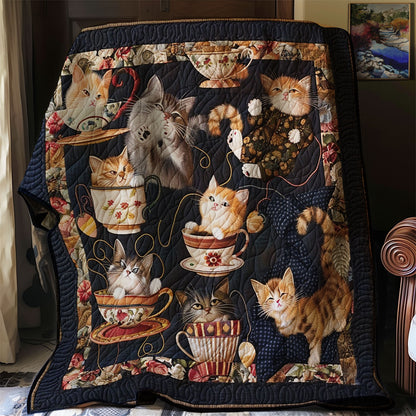 Playful Sleeping Cats XR3007030CL Quilt