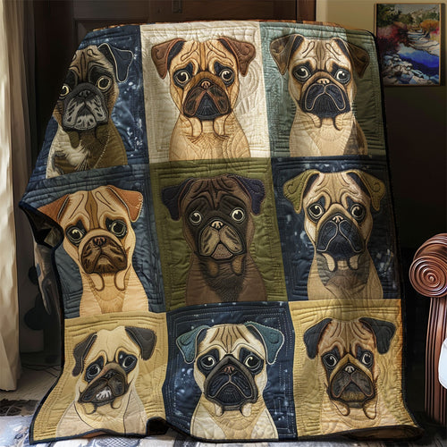 Pug Lovers XR1206008CL Quilt