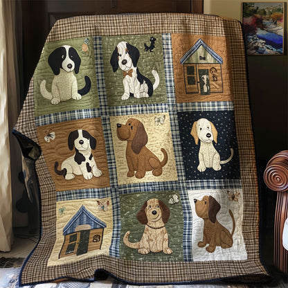 Puppies Love House XR0608018CL Quilt