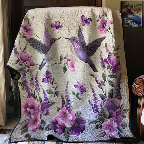 Purple Hummingbirds XR2706006CL Quilt