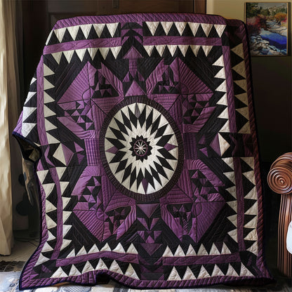 Purple Native American Star XR1107008CL Quilt