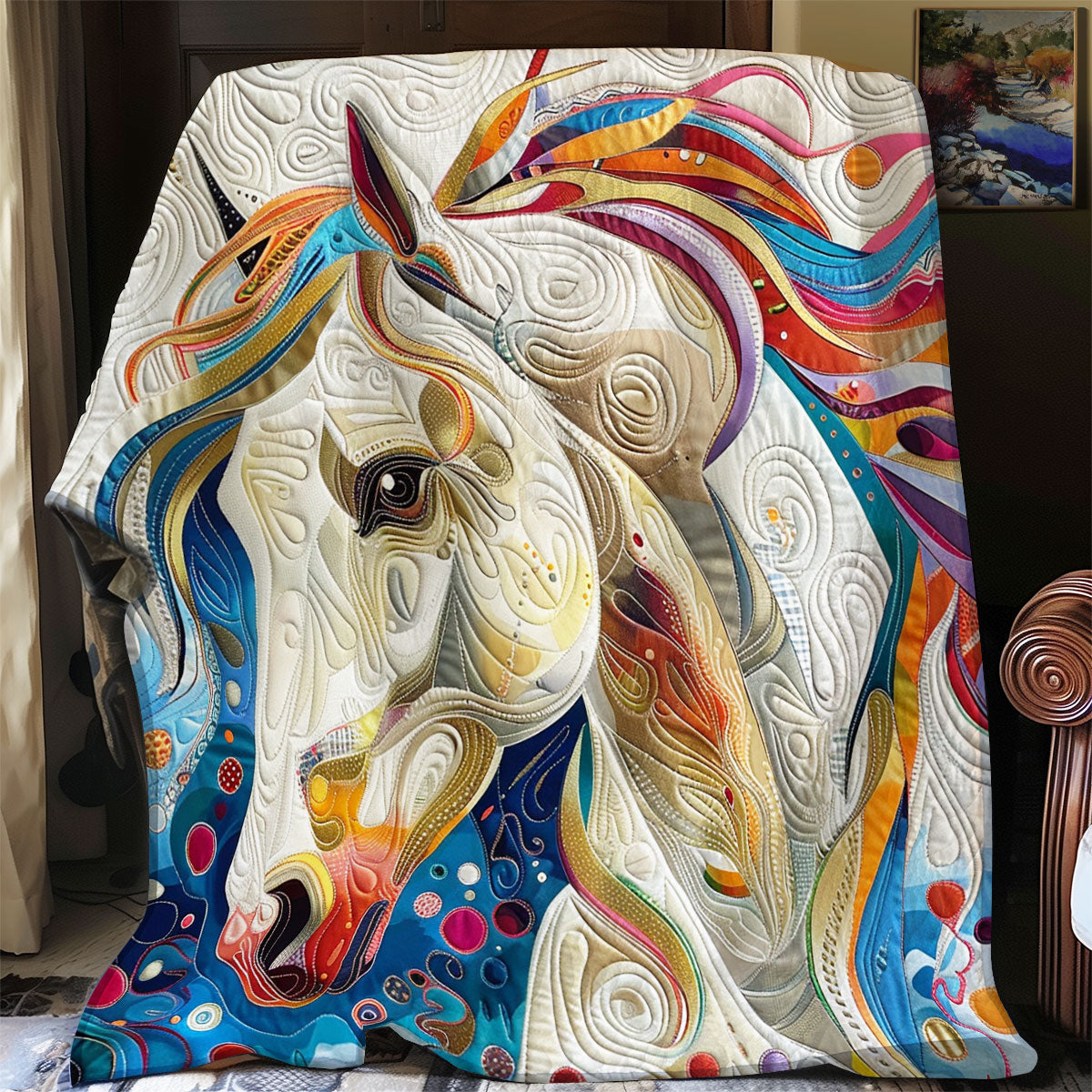 Rainbow Horse XR2708002CL Quilt