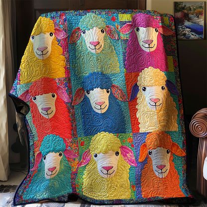 Rainbow Sheeps XR0208011CL Quilt