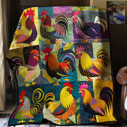 Rooster Lovers XR0507008CL Quilt