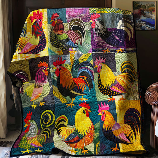 Rooster Lovers XR0507008CL Quilt