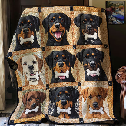 Rottweilers And Friends XR0608008CL Quilt