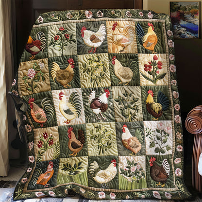 Rural Chickens XR0908025CL Quilt