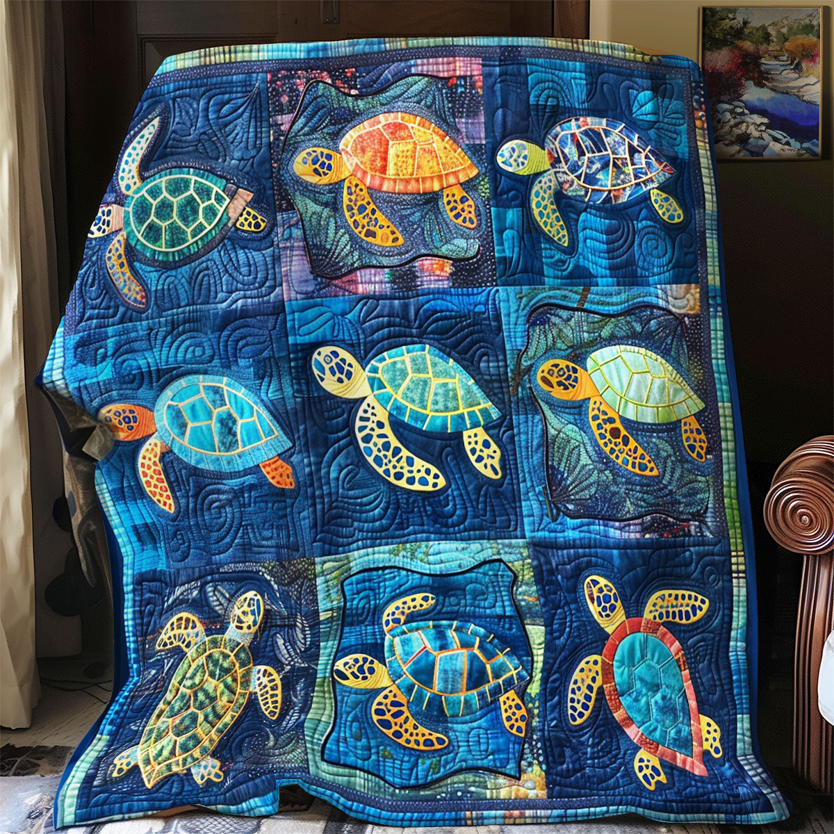 Sea Turtle Haven XR2308002CL Quilt