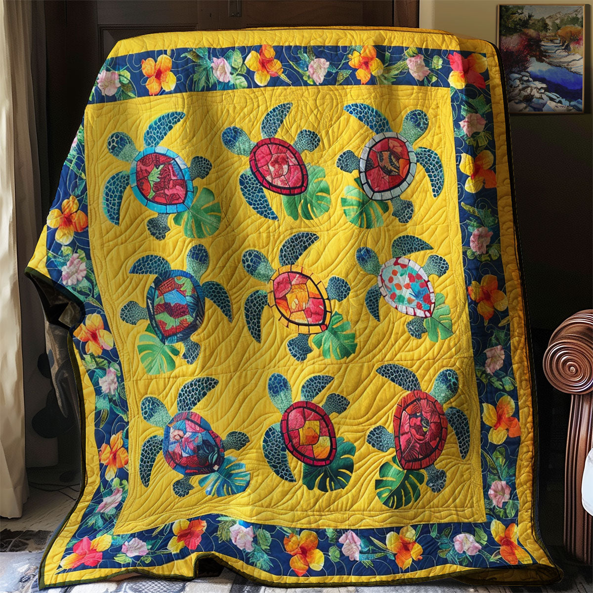 Sea Turtle Summer XR1907007CL Quilt