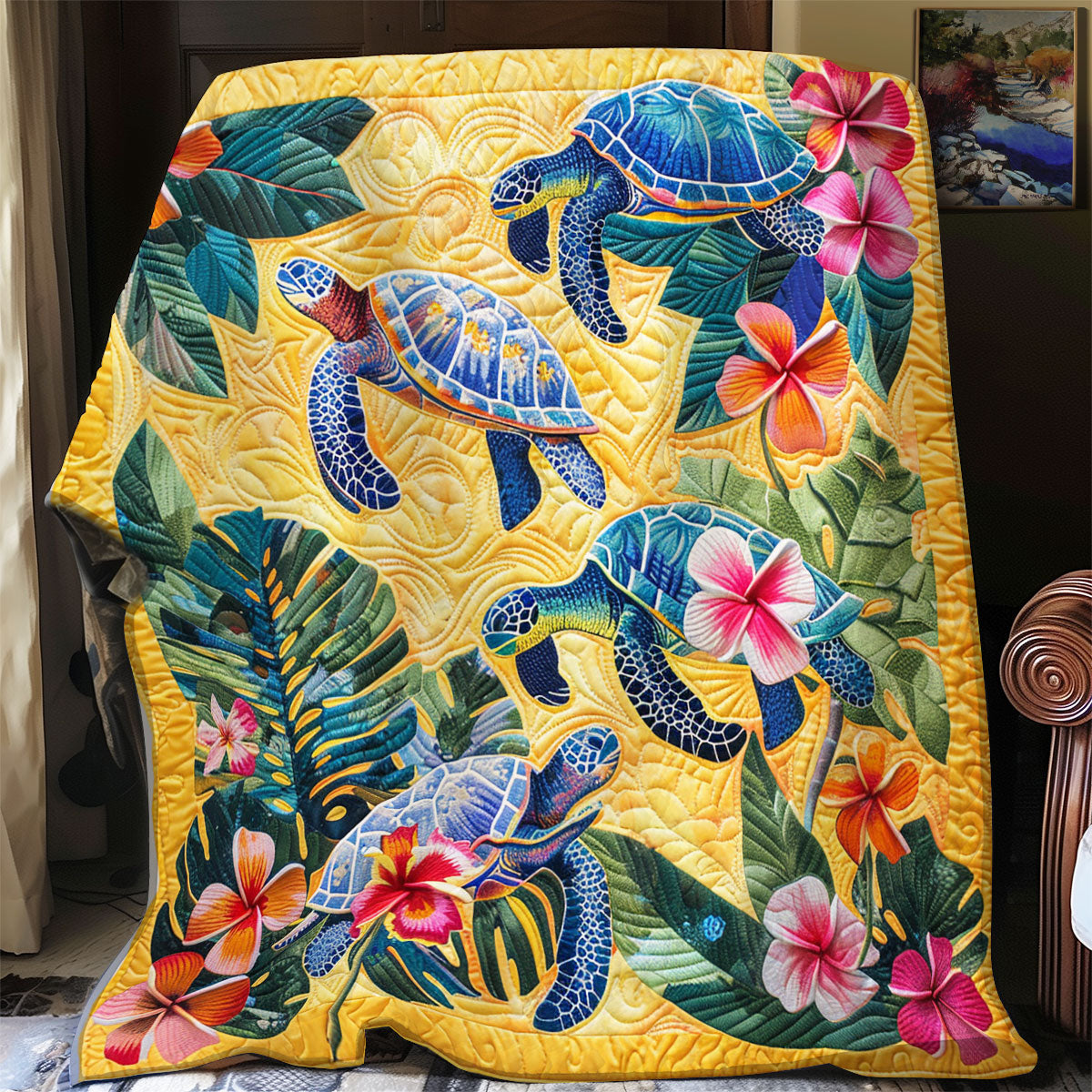 Serenity Turtles XR1008002CL Quilt