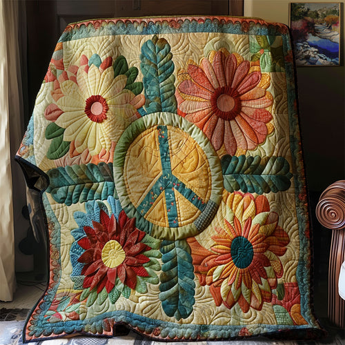 Sign Hippie Flower XR2207003CL Quilt