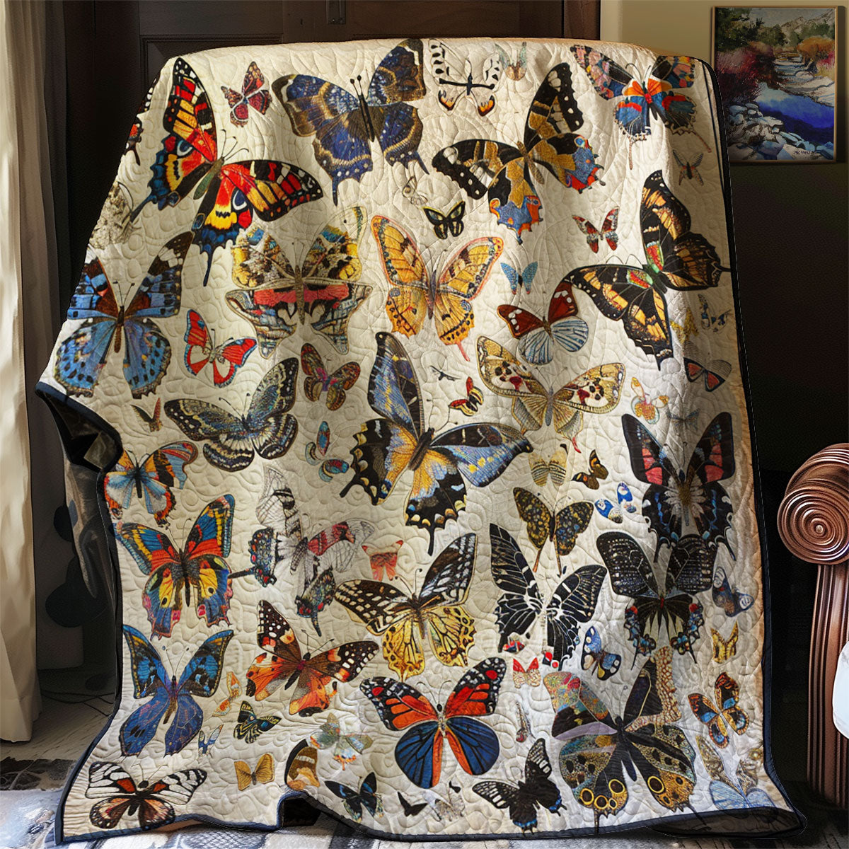 Sky Butterflies XR0207002CL Quilt