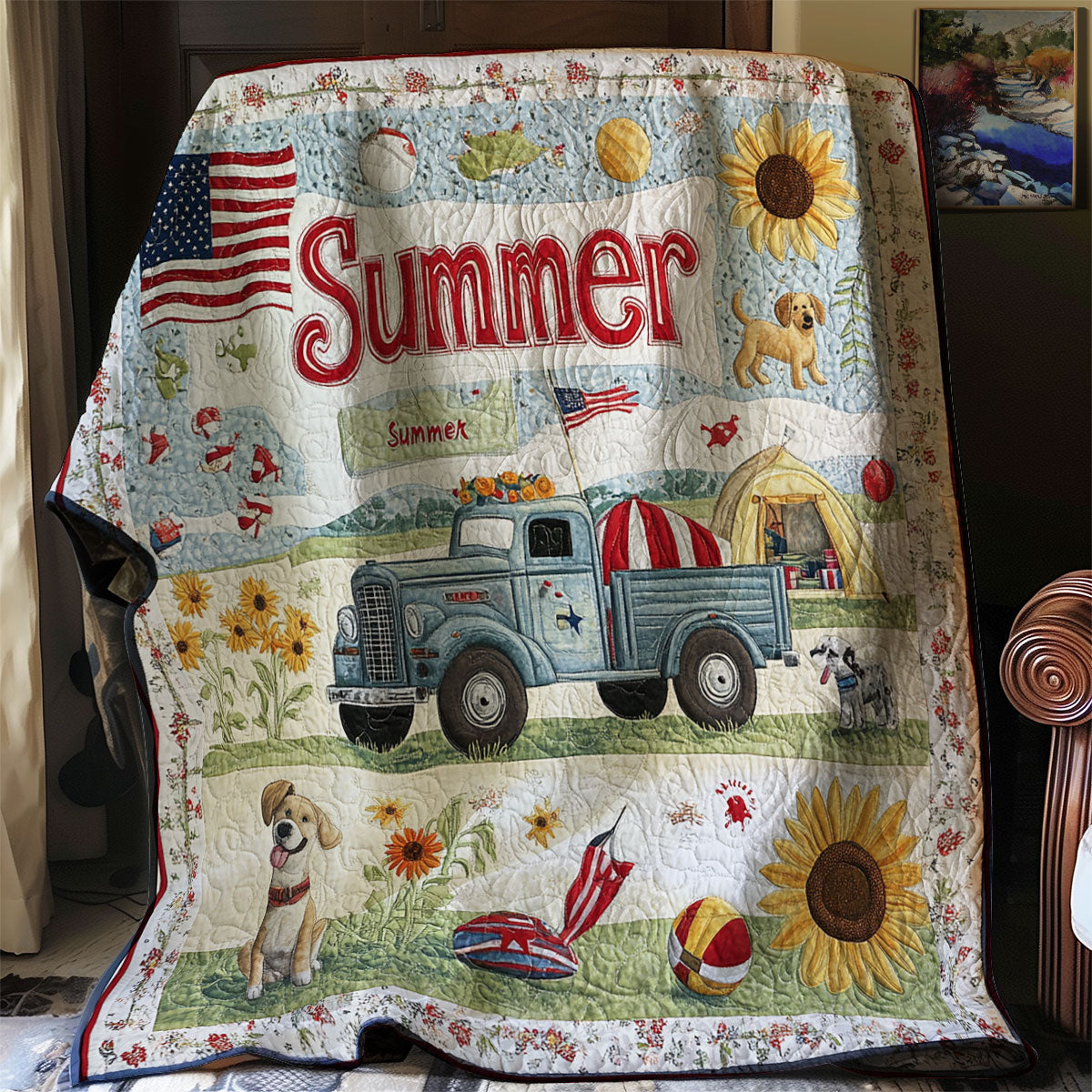 Summer Farm XR0108007CL Quilt