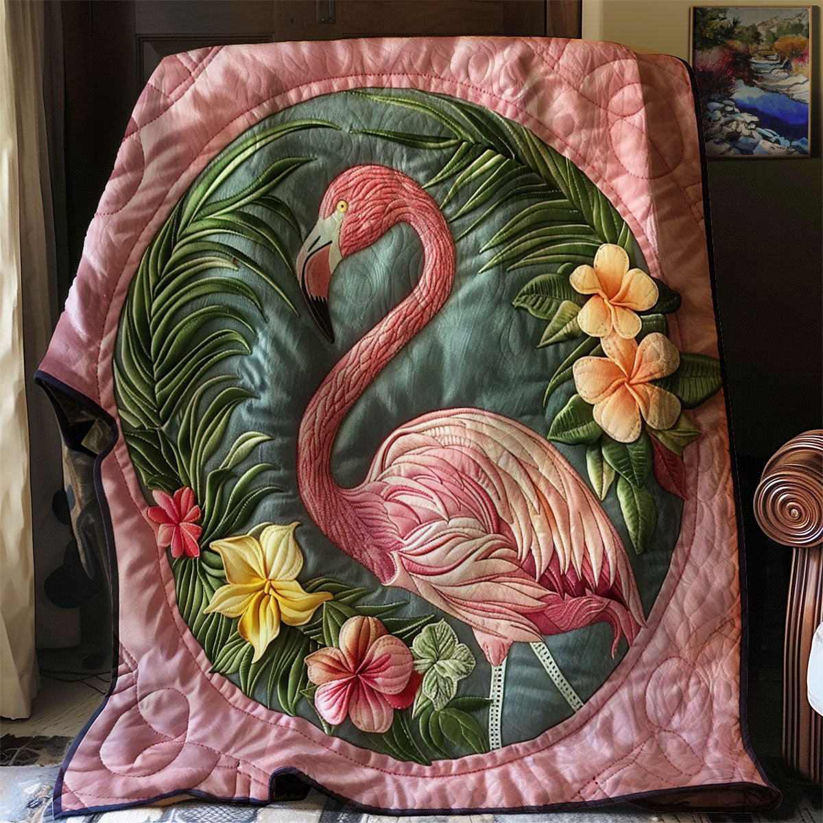 Summer Flamingo XR2806009CL Quilt