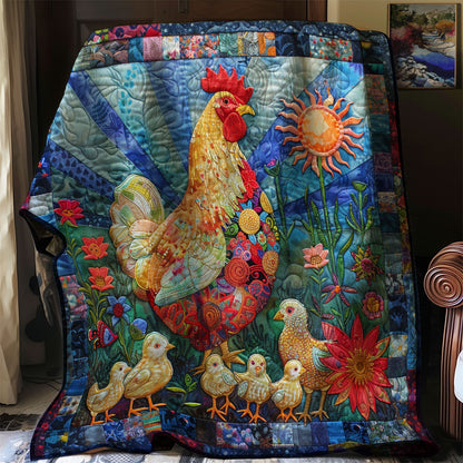 Sunlit Garden Hen XR2407033CL Quilt