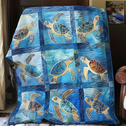 Sunny Sea Turtles XR2308016CL Quilt