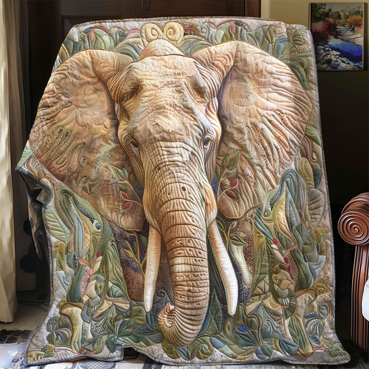 Tranquil Elephant XR2208009CL Quilt