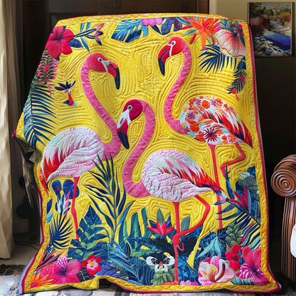 Tropical Flamingos XR1308049CL Quilt