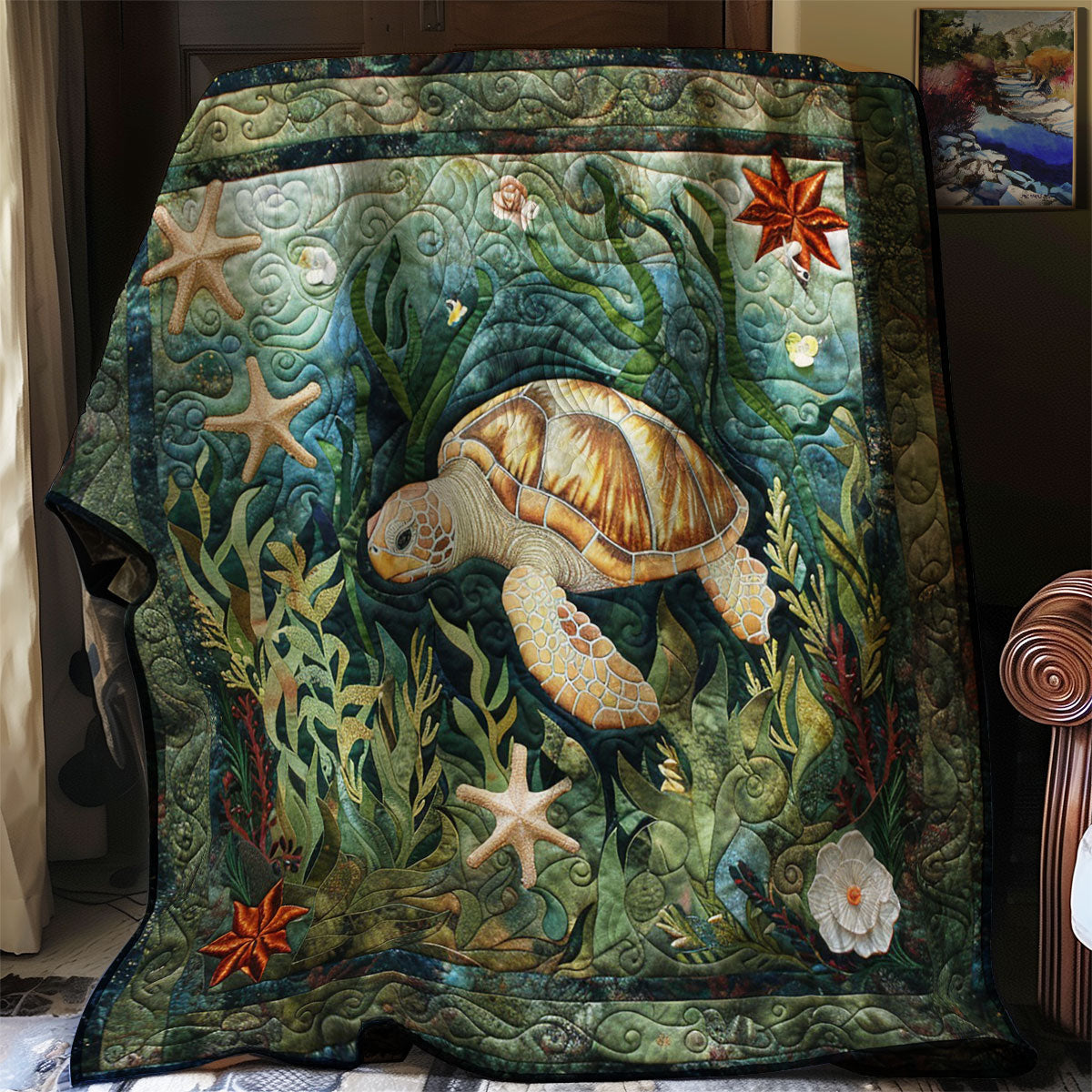 Turtle Swim WO2707002CL Quilt