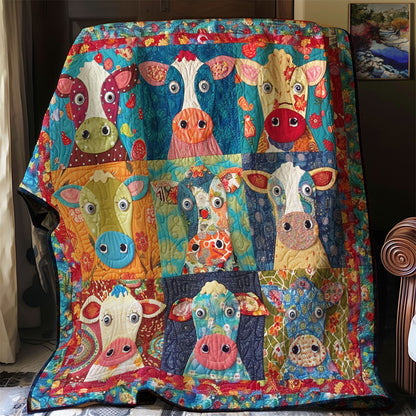 Whimsical Cow XR1107014CL Quilt